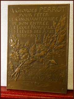   edge relief 6mm france 1904 georges perrot commemorative art medal for