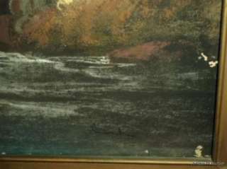 ANTIQUE William CHANDLER Luminous Hudson River Secret Alcove Original 