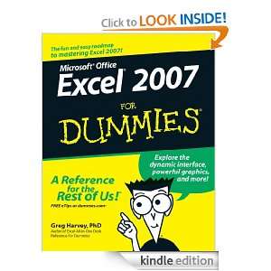 Excel 2007 For Dummies Greg Harvey  Kindle Store