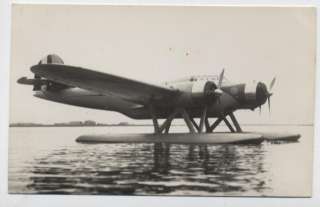 N1418 MILITARY WATER PLANE ITALY CANT Z 506 RPPC  