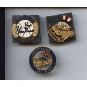  2000 2001 2003 World Series Press Pins New York Yankees 3 Different 