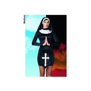  3 pc Nun Lycra Dress, Apron & Head Piece Medium 