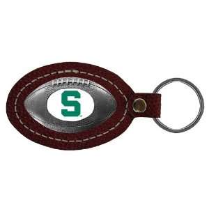  Michigan State Spartans NCAA Football Key Tag (Leather 