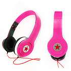 New Pink Headset High Quality Stereo Headphones Earphone For DJ PSP 