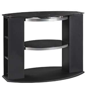  Office Star 36 inches TV Stand with Black Glass (TV1136BKG 