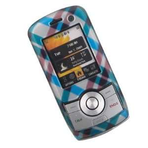  Crystal Hard BLUE Cover with CHECKERED Design Case for LG 