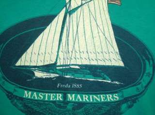 vtg MASTER MARINERS shirt 1988 SAILBOAT SAN FRANCISCO M  