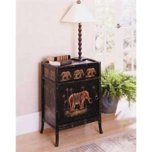  Fairfax Home Furnishings Black Elephant Nightstand 