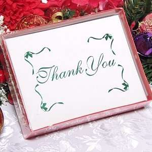  Green Foil Stamped Thank You Notes   Style #3 Everything 