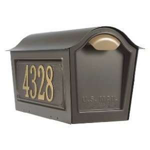   Mailbox with (2) Side Plaques Included   Bronze 