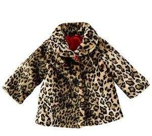 Carters Leopard Jacket Coat Outerware Baby Girl 12M 18M 24M  