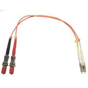 com 1ft Fiber Optic Adapter Cable LC (Male) to ST (Female) Multimode 