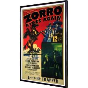  Zorro Rides Again 11x17 Framed Poster