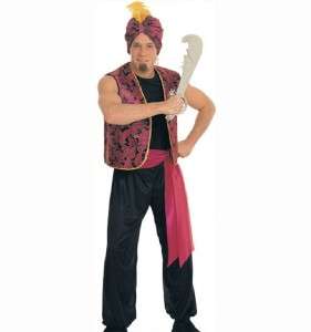 Adult SULTAN Costume Arab Prince Aladdin Snake Charmer  