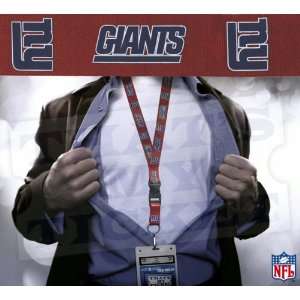  Giants NFL Lanyard Key Chain & Ticket Holder   Red Sports 