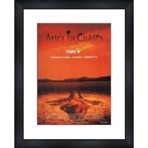 ALICE IN CHAINS Dirt   Custom Framed Original Ad   Framed Music Poster 