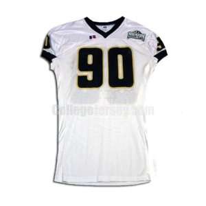  White No. 90 Game Used Colorado State Russell Football 