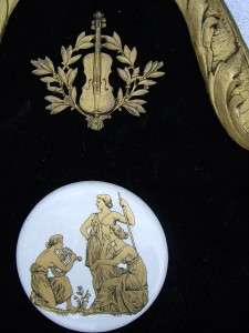 PAIR FRENCH NEOCLASSICAL MAIDEN Gilt Wall Hangings  