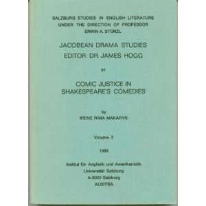  Comic Justice in Shakespeares Comedies (9780391021976 