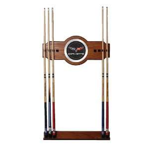  Corvette C6 2 piece Wood and Mirror Wall Cue Rack Sports 