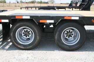 New 25 x 102 Gooseneck Dovetail Low Pro Flatbed Trailer with 10K 