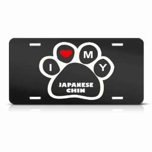  Japanese Chin Dog Dogs Novelty Animal Metal License Plate 