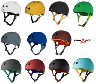 TRIPLE 8   Brainsaver Rubber Helmet + Sweatsaver (NEW)  