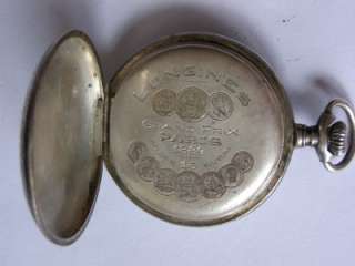 RRR Longines Grand Prix medals,silver&niello watch,1889  
