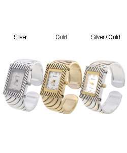 Geneva Platinum Accented Bracelet Bangle Watch  