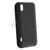 Black 5in1 Accessory Case+Charger+USB+Guard For LG Marquee Optimus 