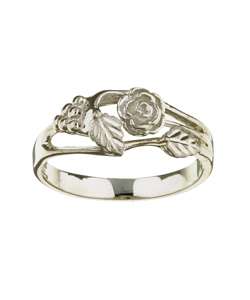 Black Hills Silver Womens Rose Ring  