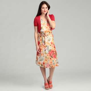 AnnaLee and Hope Womens Floral Two piece Dress  
