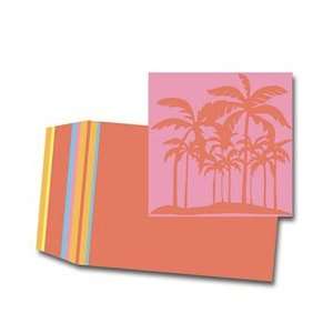  NRN POLYNESIAN SUNSET Invitation   6 x 6   10 Flatcards 