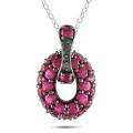 Sterling Silver 2 1/3ct TGW Created Ruby Pendant Today $ 