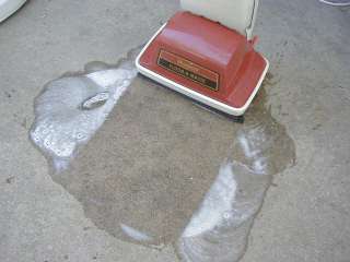 Vintage Hoover Floor A Matic Floor Cleaner Scrubber Polisher Vacuum 
