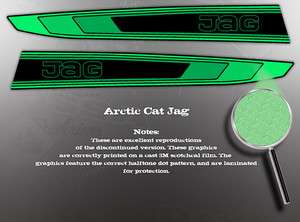 ARCTIC CAT 1980 JAG HOOD GRAPHIC DECAL SET  