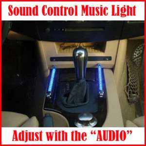 2x LED 12V DC Car Charger Sound Control Music Voice Sensor Light 