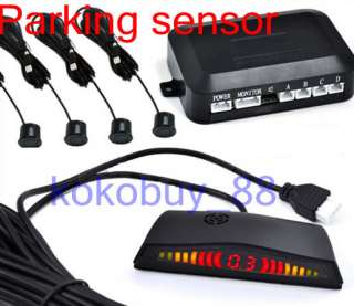 V1212 New 4 Parking Sensors Car Reverse Backup Radar Sound  