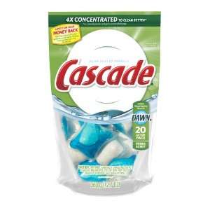  Cascade ActionPacs Dishwasher Detergent, Fresh Scent, 20 