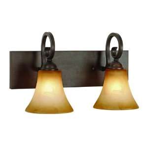   Rubbed Bronze Whitney Traditional / Classic Two Light Bathroom Fixture