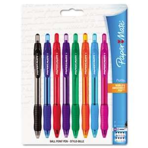  Papermate Profile Ballpoint Retractable Pens, Assorted Ink 