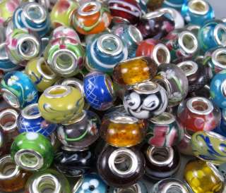 mix 40pcs European glass beads fit charm bracelet ☆gm22  