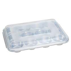 Nordic Ware Naturals Commercial Bakeware Covered Muffin Pan 