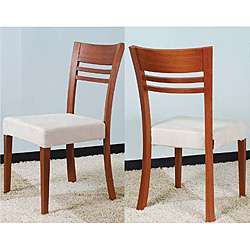 Contemporary Wood Dining Chairs (Set of 2)  