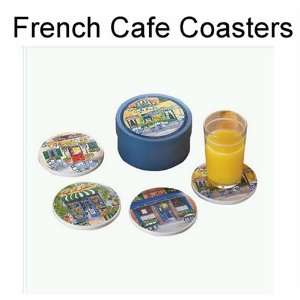  Coasters Set ~ French Cafe Coaster Set 