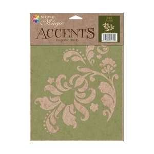  Delta Stencil Magic Accents 8.5X11.25 Floral Accent; 3 