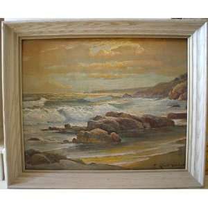 Robert Wood Sunset Shore Painting