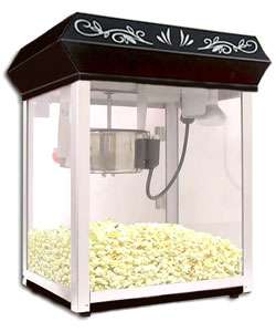 Black Tabletop Popcorn Machine  