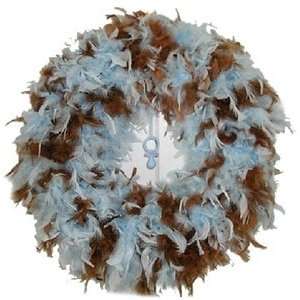  Angelic Dreamz Own Blue and Chocolate Feather Wreath