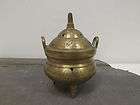   chinese solid brass urn shaped incense burner expedited shipping